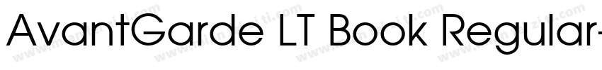 AvantGarde LT Book Regular字体转换